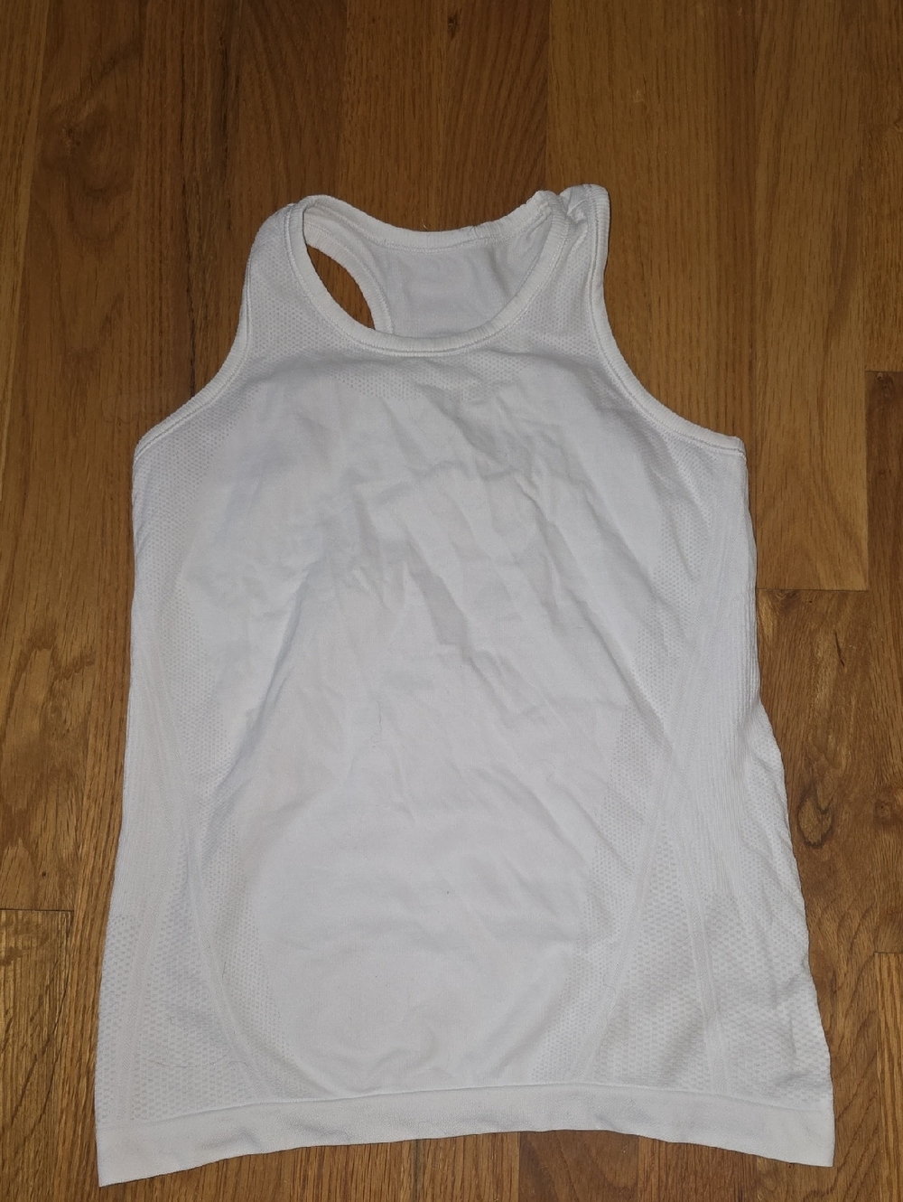 Athleta Girl White Racerback Athletic Tank Top
